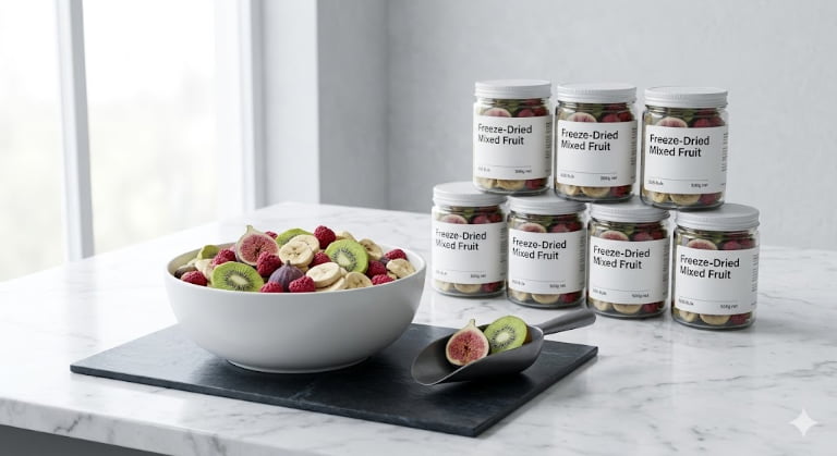 mixed fruit chips retail snack supplier
