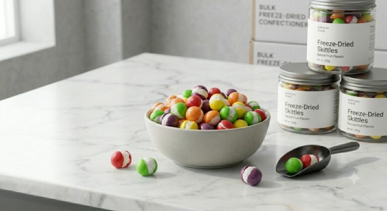 freeze dried skittles style candy manufacturer